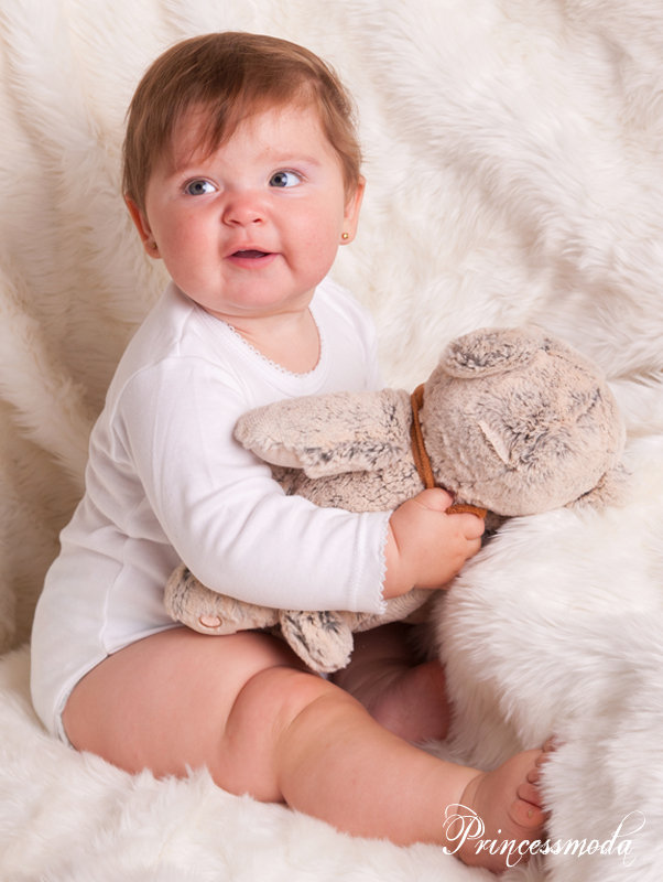 Langarm Body in weiß Gr.56 von Princess Moda