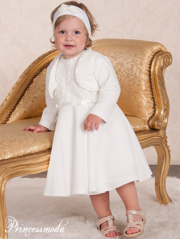 Meghan - Kostbares Sommerkleid inkl. Haarband und Bolero von Princess Moda