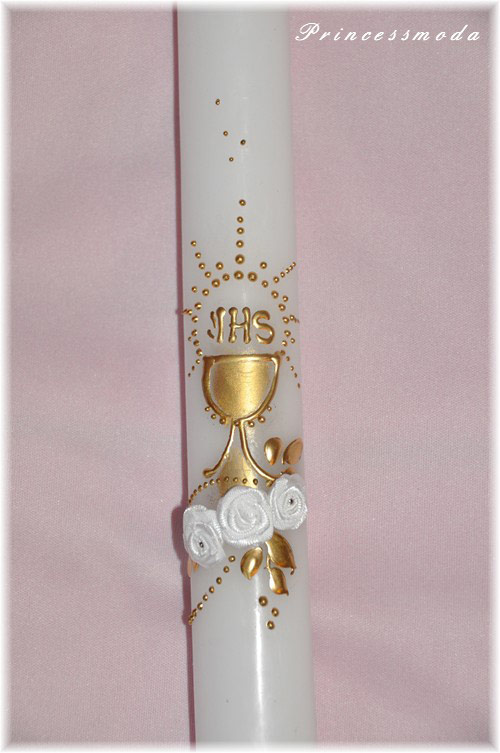 Meine Erste Kommunion - Edle Kerze von Princess Moda