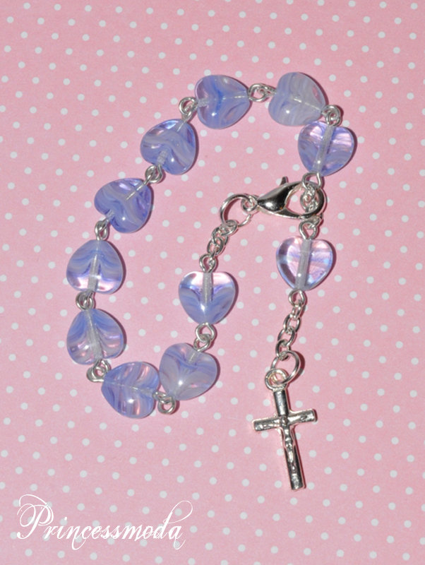 Nr. 4 Rosenkranz in BLAU für Jungen von Princess Moda