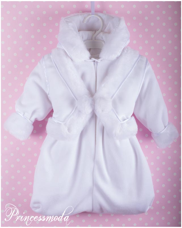 Nr.256 Winterfuß-Sack für kleine Täuflinge von Princess Moda