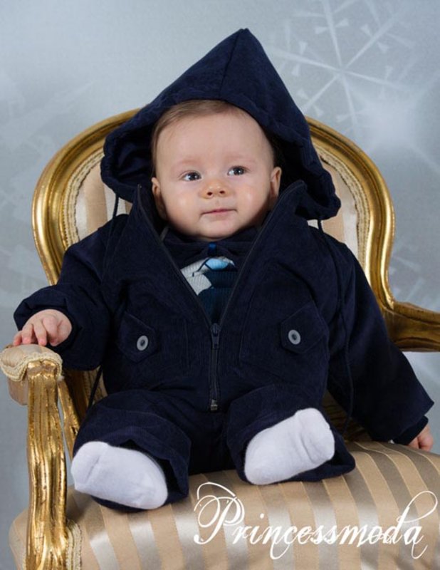 Nr.50 Traumhafte Cordjacke in blau von Princess Moda