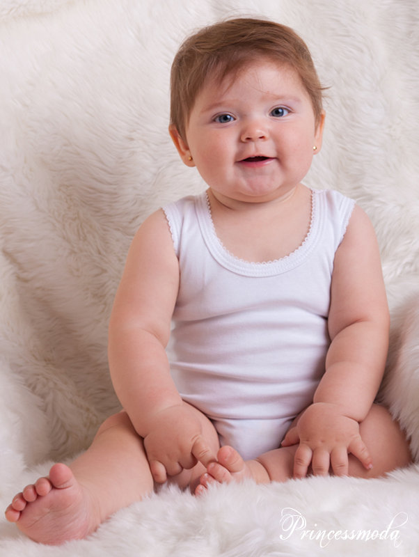 Nr.6 SOMMER-Body ohne Arm - WEISS von Princess Moda