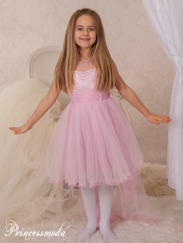 Olivia - Traumhaftes Festkleid in Rosa von Princess Moda