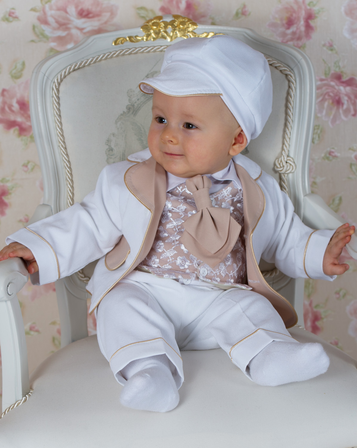 PAULINO - Sehr eleganter Taufanzug für kleine Männer von Princess Moda