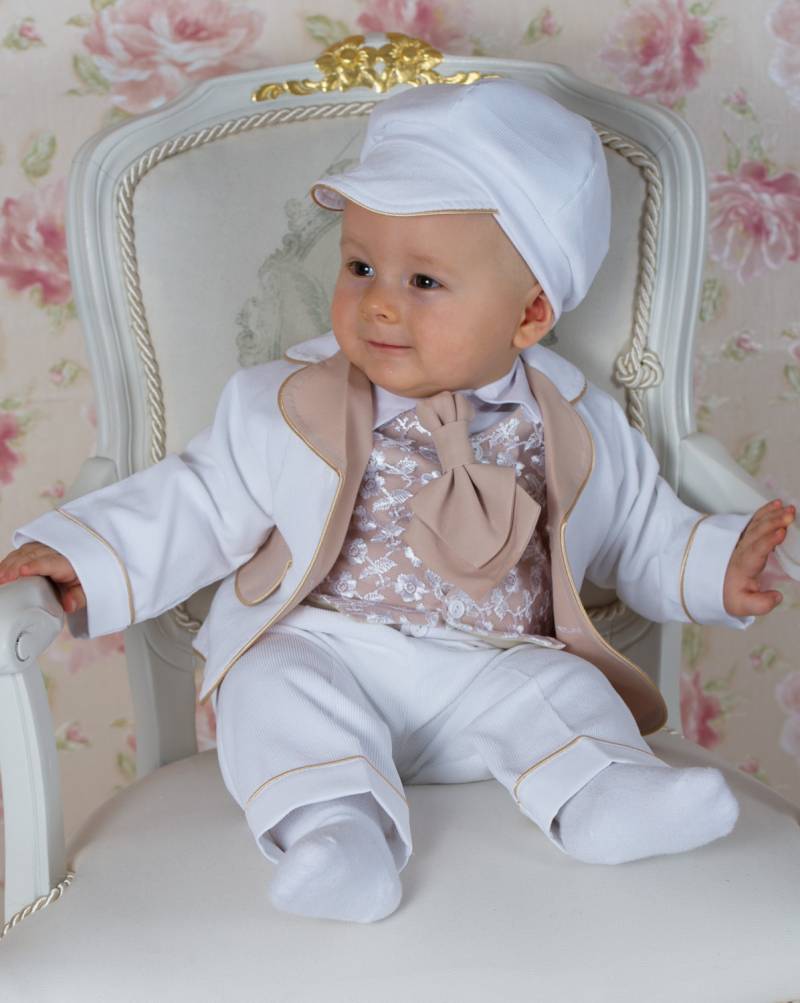 PAULINO - Sehr eleganter Taufanzug für kleine Männer von Princess Moda