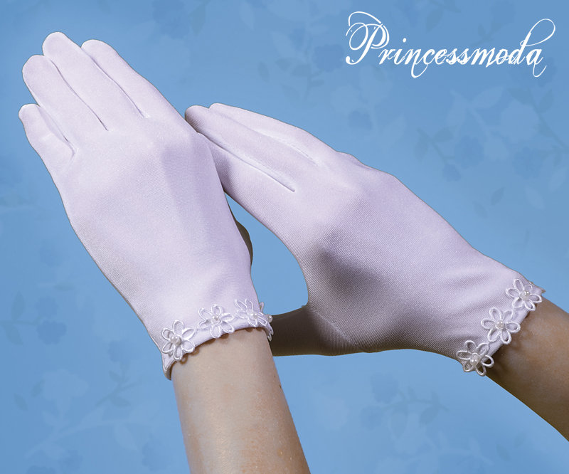 RK-036 Handschuhe Mit zauberhaften Blümchen! von Princess Moda