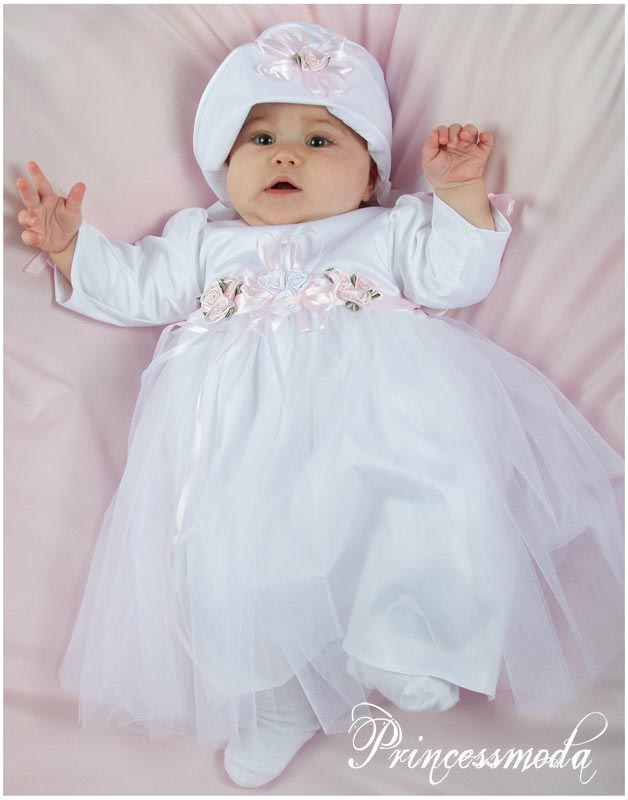 Rosa - Das schönste Taufkleid inkl. Hut! von Princess Moda