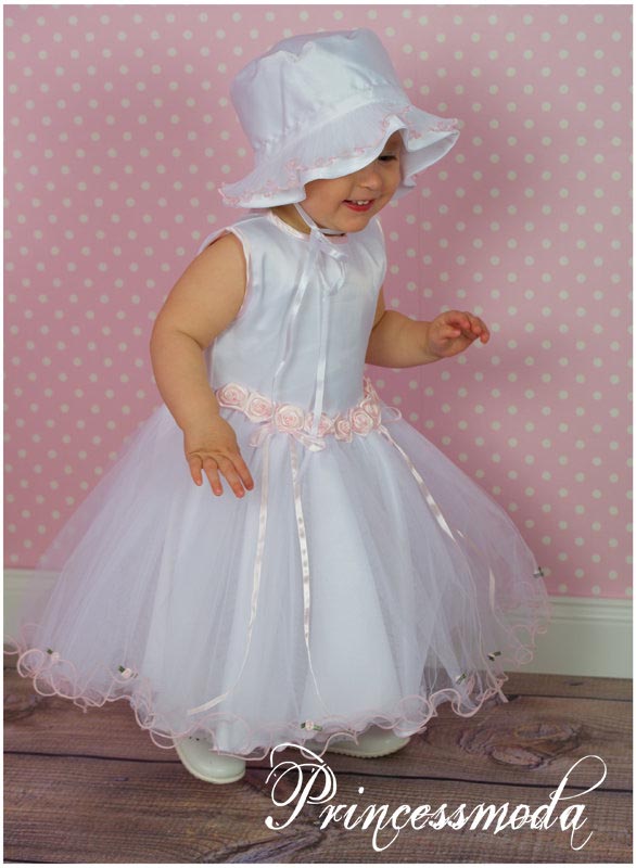 Rosanna - Exklusives Taufkleid mit Hut und Jacke von Princess Moda