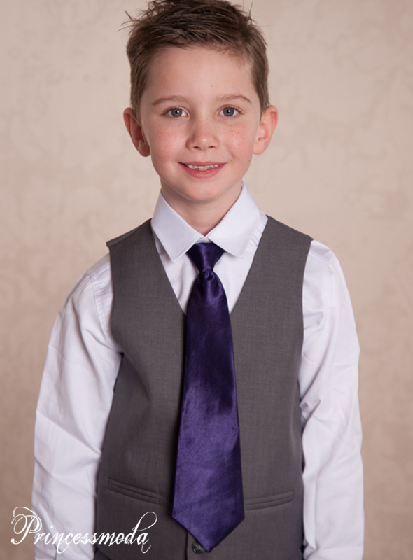 Schöne Kinderkrawatte in Lila von Princess Moda