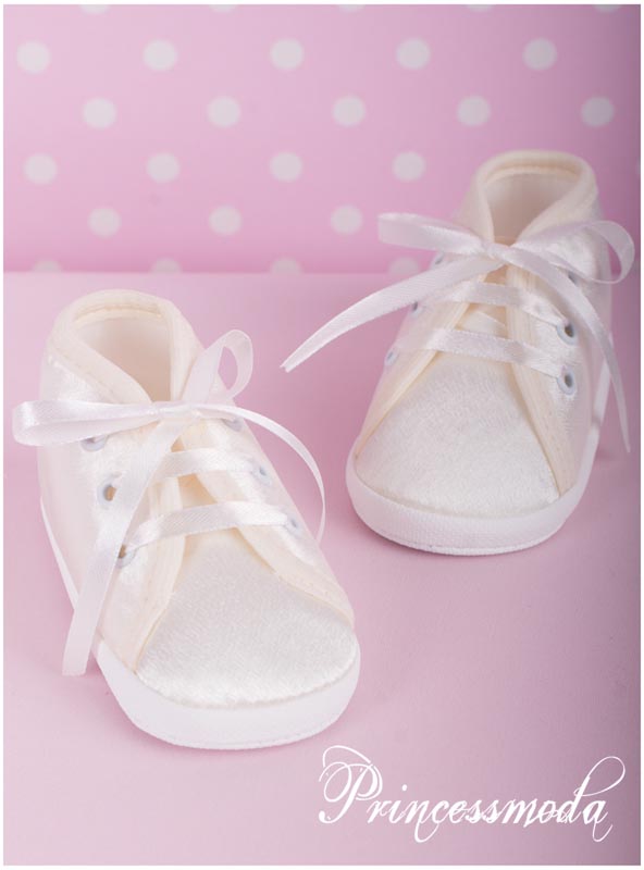 Taufschuhe CREME - CHAMPAGNER von Princess Moda
