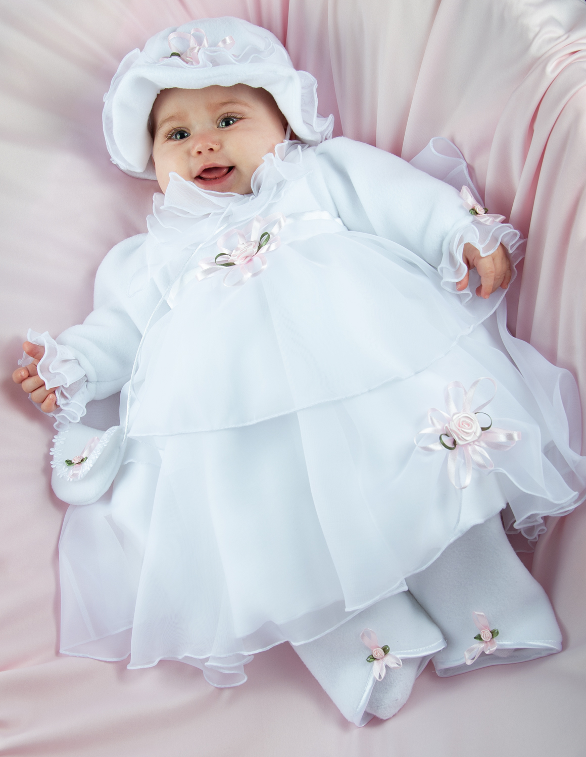 VERENA - Winterset für Ihre Prinzessin! KLEID+HOSE+HUT von Princess Moda