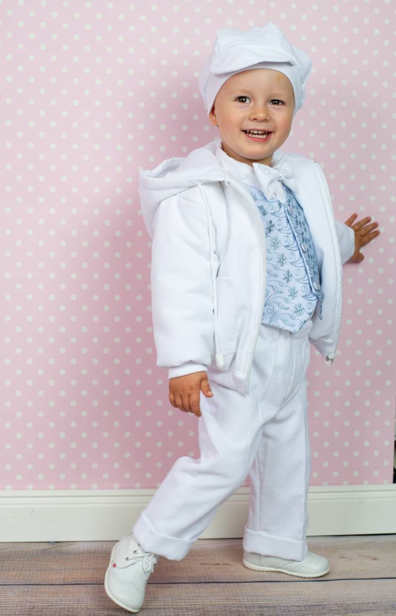 WILLI - Winterkombination! Taufanzug mit Cordjacke von Princess Moda