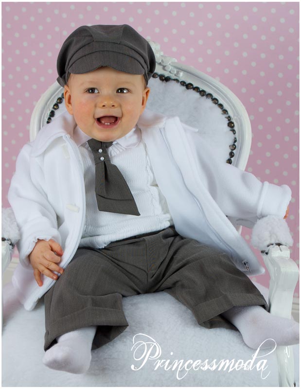 Winter Taufjacke in Weiß für die Taufe von Princess Moda