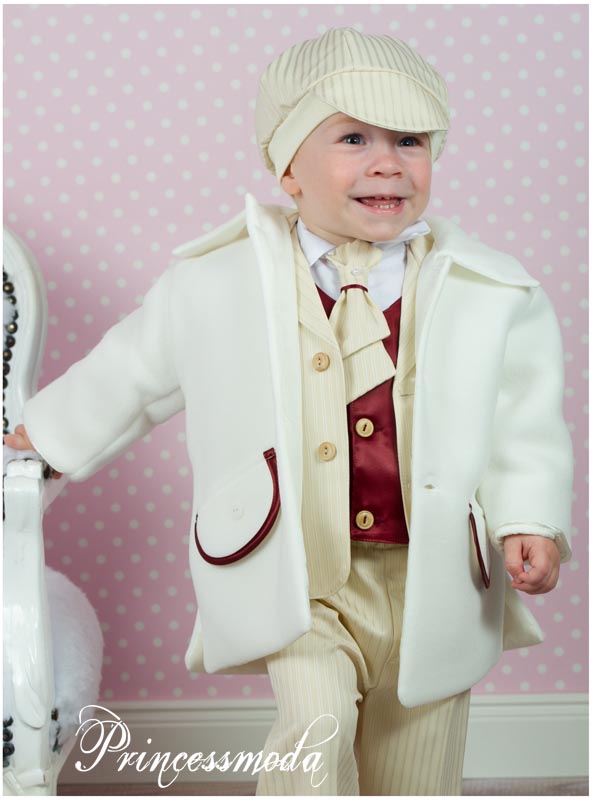 Winter Taufmantel in Champagner von Princess Moda