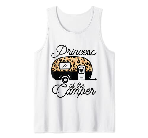 Princess of the Camper Leopard Damen Camper Camping Traveler Tank Top von Princess Of The Camping Leopard Design