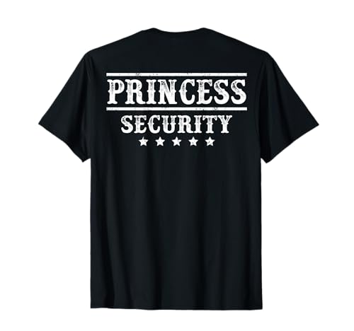 Prinzessin Security Squad Geburtstag Halloween Kostüm Herren Damen T-Shirt von Princess Security Birthday Party Tee