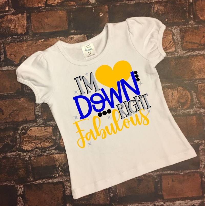 Ich Bin Unten Rechts Fabelhaft, Down-Syndrom Shirt, Mädchen Shirt, Bewusstsein, Extra Chromosom von PrincessKeepsakes