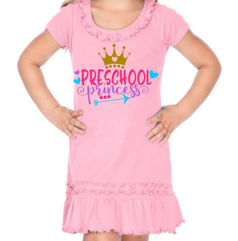 Preschool Prinzessinnen Shirt Erster Schultag Outfit von PrincessKeepsakes