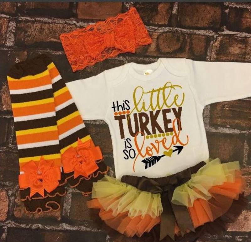 Thanksgiving Outfit Baby Girl - Mädchen Kleidung Herbst von PrincessKeepsakes