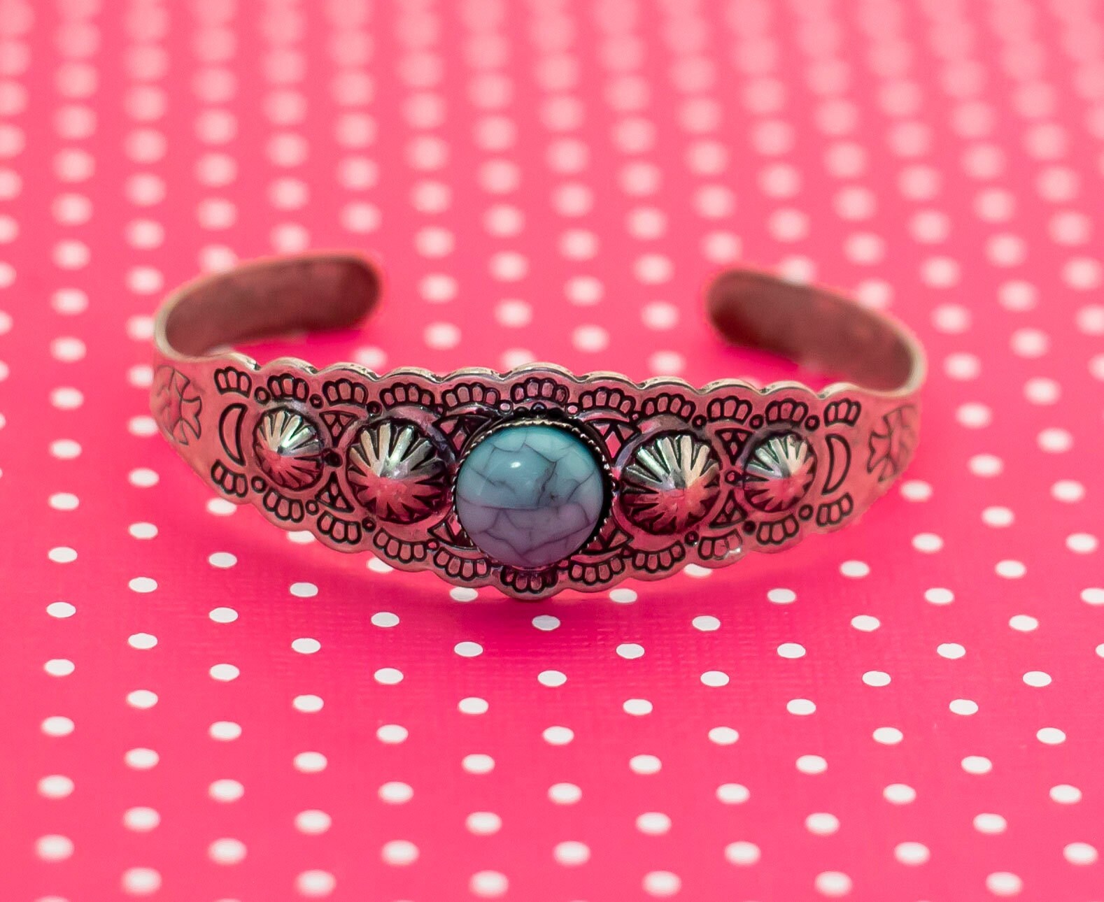 Vintage Blaue Perle Jugendstil Manschettenarmband 7 Zoll - P3 Vintage Blaue Perle Jugendstil Manschettenarmband 7 Zoll - P3 von PrincessVintageUS