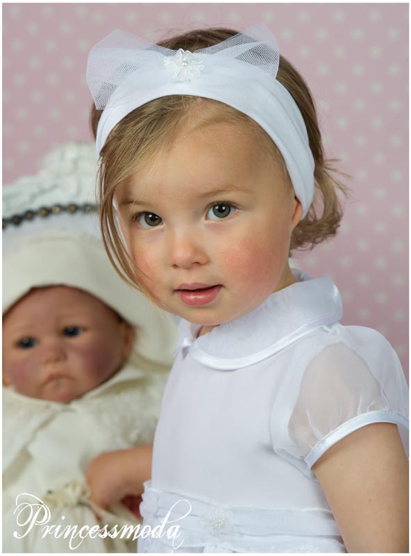 EM-27 Strahlend Weiß! IHR Stirnband! von Princessmoda