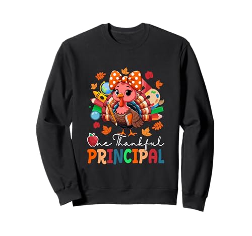 One Thankful Principal Thanksgiving Truthahn Fliege Damen Sweatshirt One Thankful Principal Thanksgiving Truthahn Fliege Damen Sweatshirt von Principal Thanksgiving Costume
