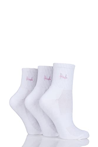 Pringle Damen 3 Paar Lyndsey Gepolsterte Sportsocken - Weiß 36-41 Pringle Damen 3 Paar Lyndsey Gepolsterte Sportsocken - Weiß 36-41 von Pringle of Scotland