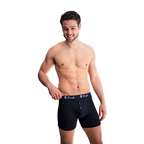 Pringle Herren Baumwolle Button Boxer Packung 3 Schwarz S Pringle Herren Baumwolle Button Boxer Packung 3 Schwarz S von Pringle of Scotland