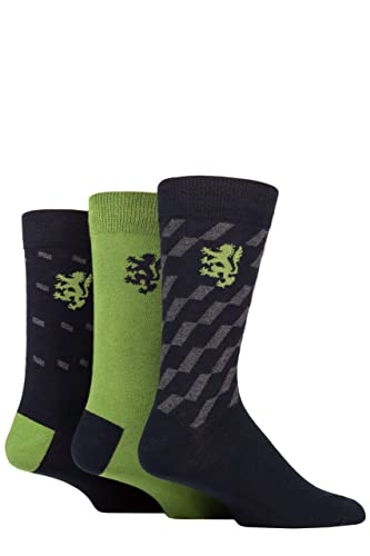 Pringle Herren Gemustert Baumwolle Socken Packung 3 Marine 40-46 von Pringle of Scotland