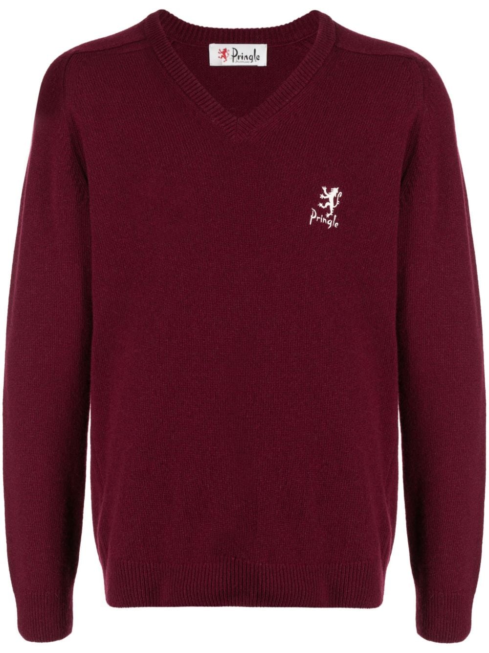 Pringle of Scotland Pullover mit Logo-Stickerei - Rot von Pringle of Scotland