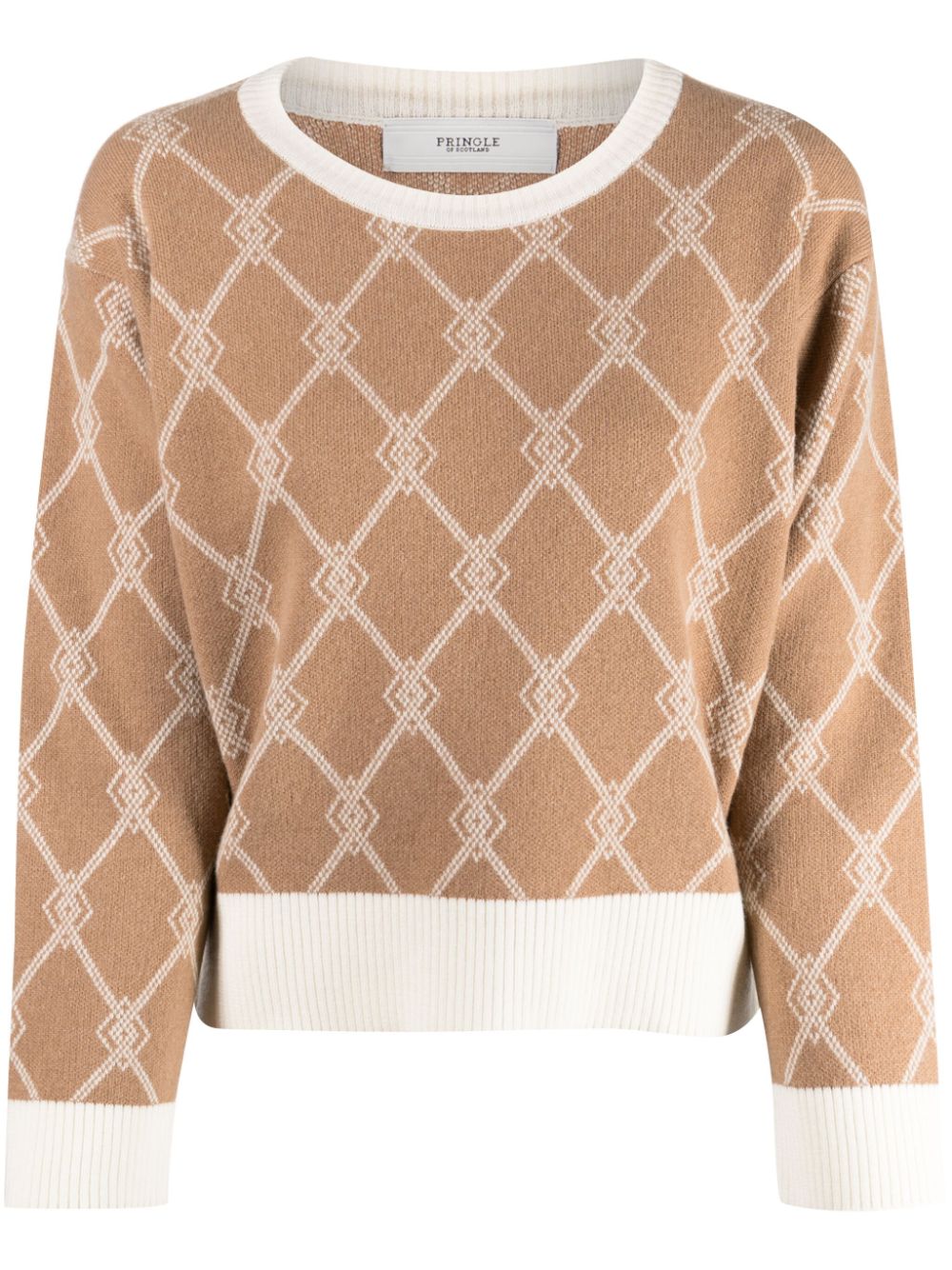 Pringle of Scotland Pullover mit Monogramm - Nude von Pringle of Scotland