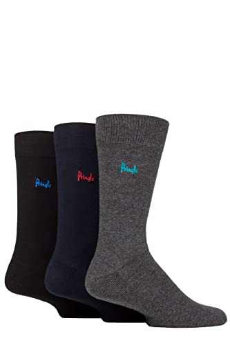 Pringle Herren Halb gepolstert Socken Packung 3 Schwarz/Marine/Grau 40-46 von Pringle of Scotland