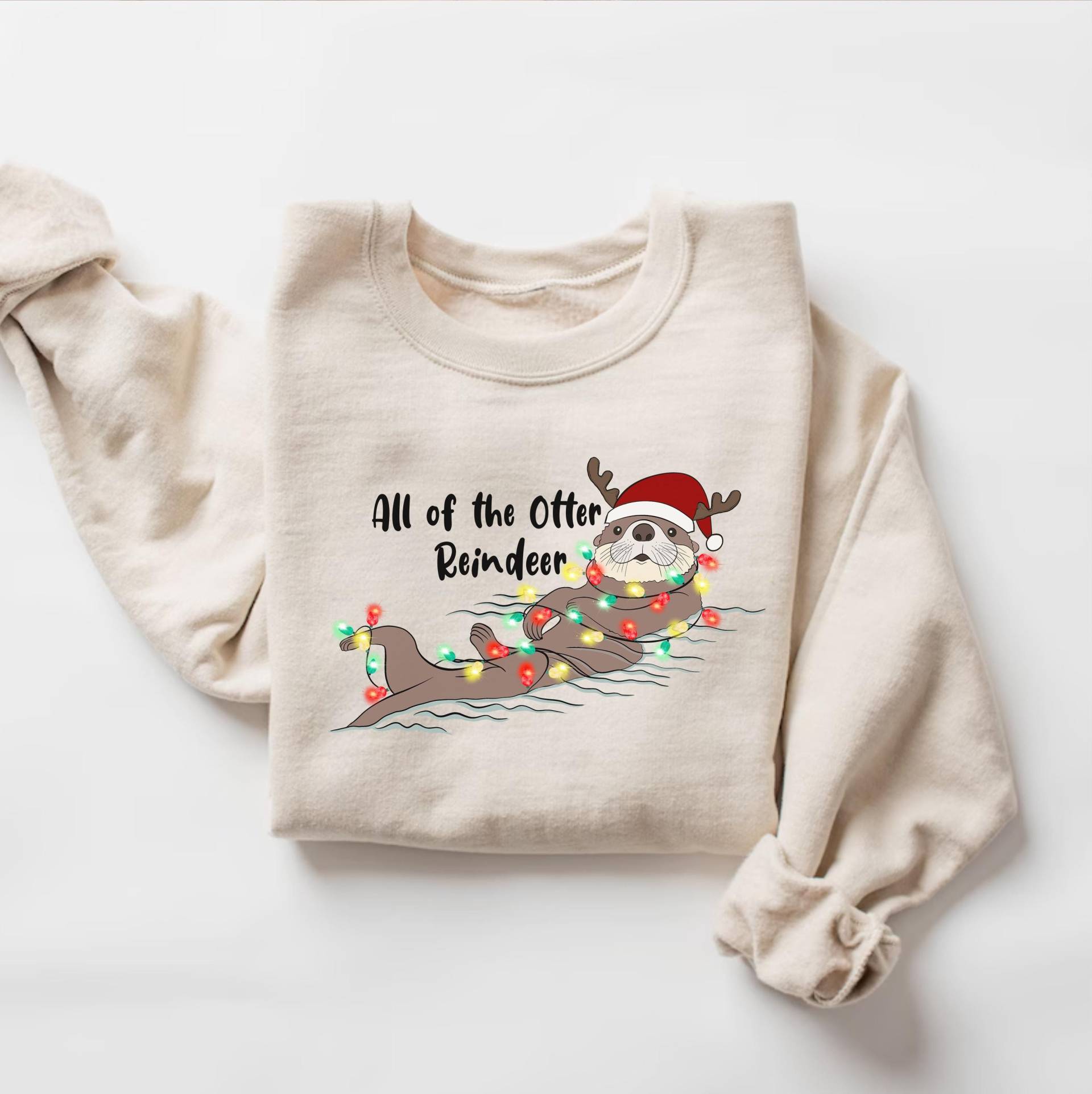 Alles Vom Otter-Ren-Sweatshirt, Süßes Otter-Weihnachts-T-Shirt, Lustiger Feiertags-Hoodie, Tierweihnachtsgeschenk, Hässlicher Pullover Alles Vom Otter-Ren-Sweatshirt, Süßes Otter-Weihnachts-T-Shirt, Lustiger Feiertags-Hoodie, Tierweihnachtsgeschenk, Hässlicher Pullover von PrintBoutique4U