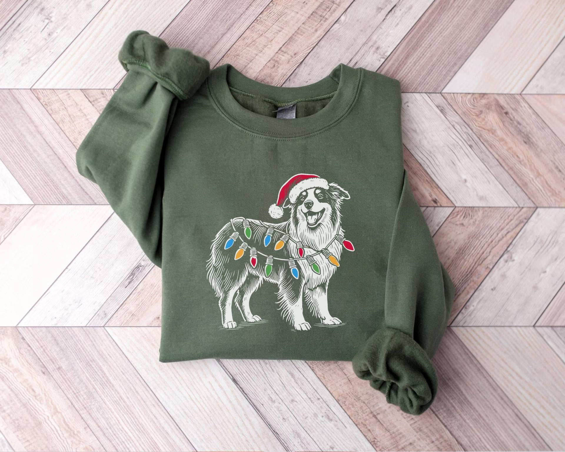 Aussie Hund Weihnachten Sweatshirt, Besitzer Geschenk, Australian Shepherd Weihnachtsshirt, Weihnachtsgeschenk, Sweatshirt von PrintBoutique4U