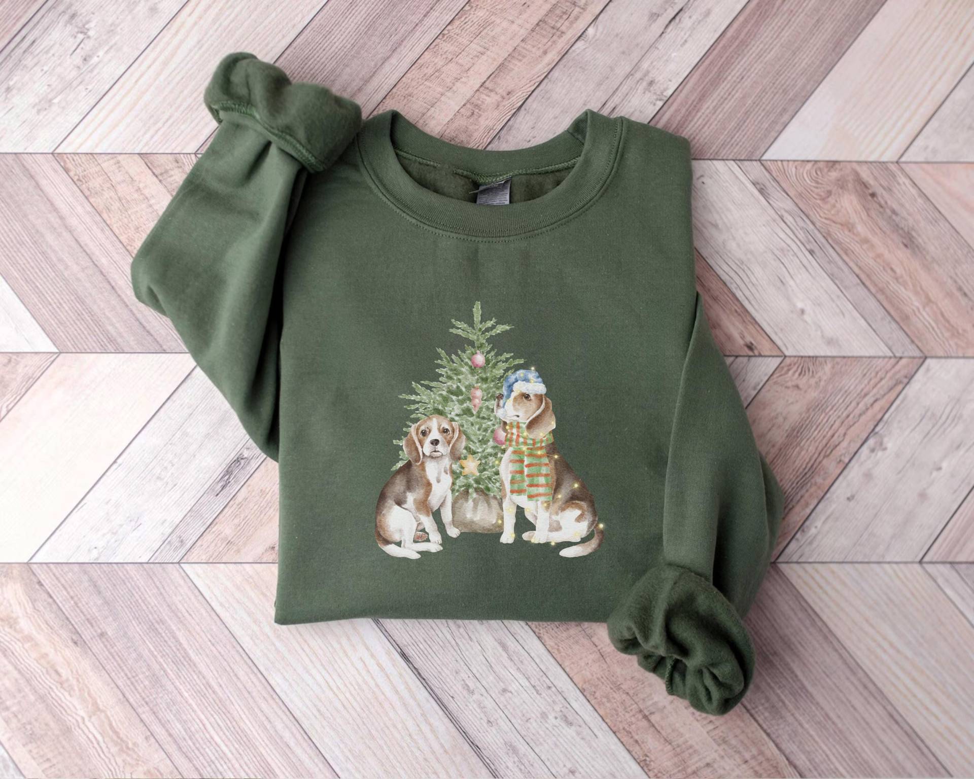 Beagle Weihnachten Sweatshirt, Santa Hundepullover, Beagle-Liebhaber Geschenk, Urlaub von PrintBoutique4U