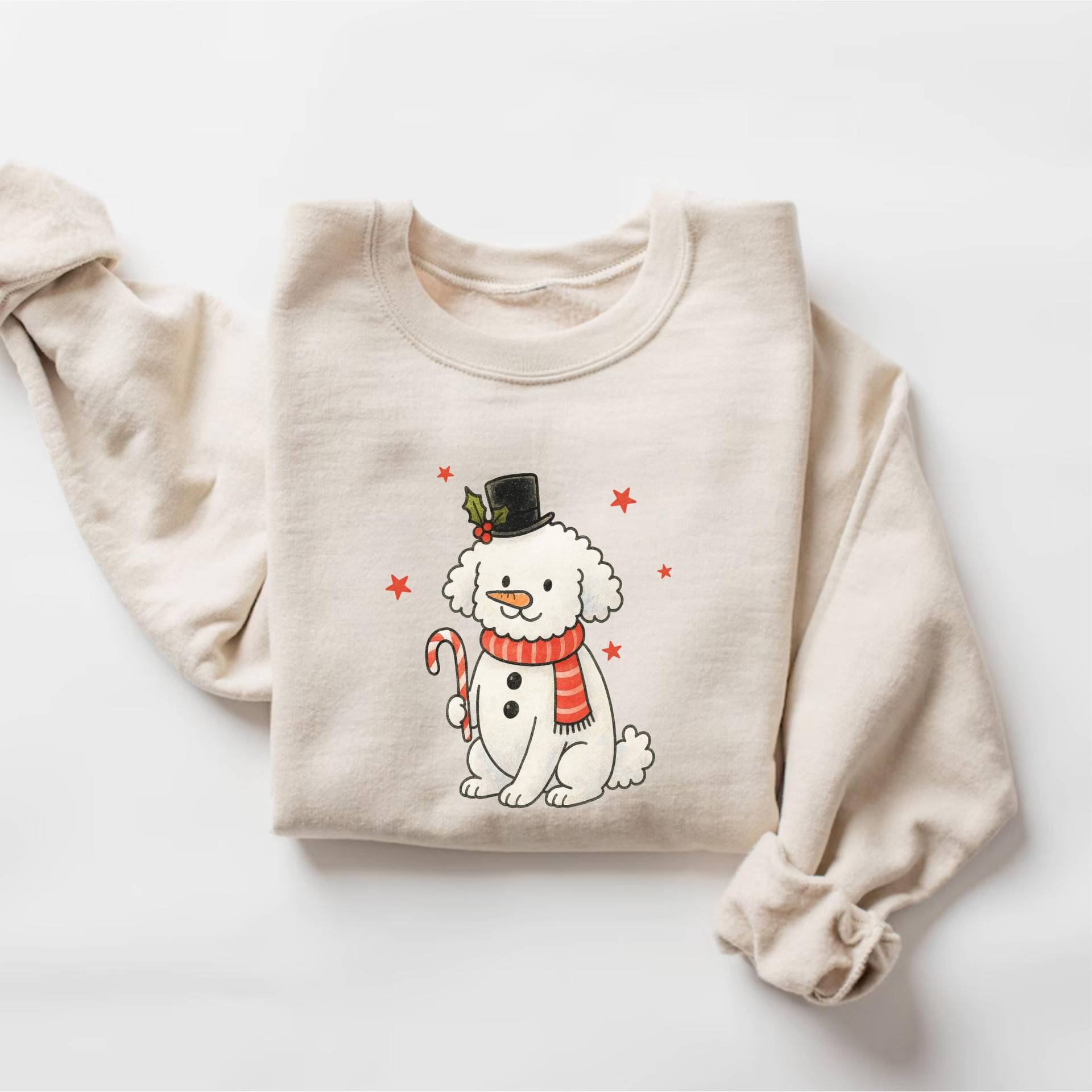 Bichon Frise Weihnachten Sweatshirt, Hundepullover, Mom, Geschenk Für Liebhaber, Besitzer Shirt von PrintBoutique4U