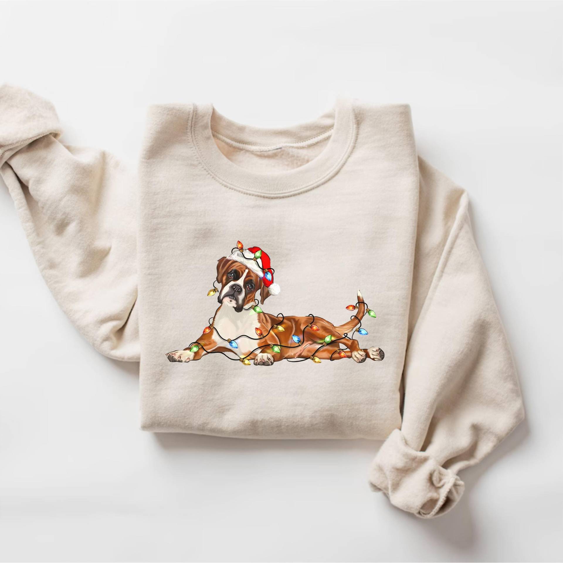 Boxer Weihnachten Hunde Sweatshirt, Hundeweihnachten Shirt, Hund Mama Shirts, Geschenk Für Hundeliebhaber, Urlaub Hundebesitzer Pullover, Besitzer von PrintBoutique4U