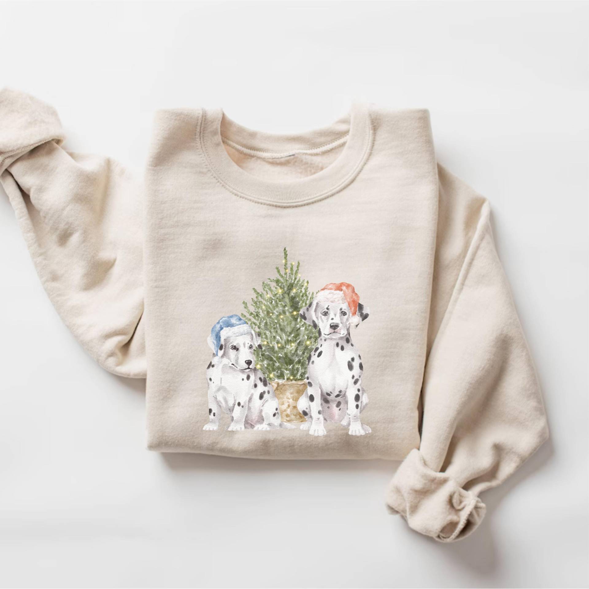 Dalmatiner Weihnachten Sweatshirt, Hundepullover, Hunde-Liebhaber-Geschenk, Mama Urlaub Pullover, Weihnachts-Dalmatiner Geschenke von PrintBoutique4U