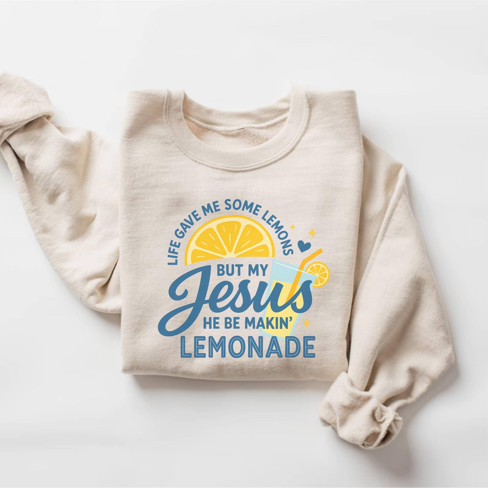 Das Leben Hat Mir Einige Zitronen Gegeben, Aber Mein Jesus, Er Macht Limonade, Jesus-Limonade, Limonaden-T-Shirt, Kind Gottes, Glaubenskleidung von PrintBoutique4U