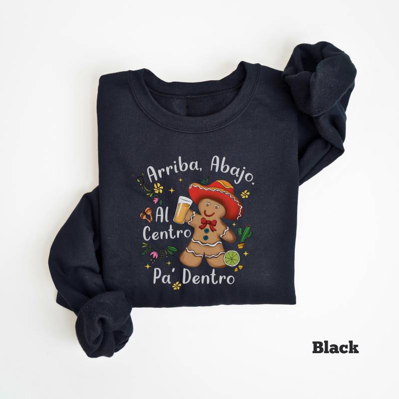Echter Weihnachtspullover, Feliz Navidad Pullover, Lebkuchenmann Shirt, Weihnachtspullover, Befinden Sich in Der Nähe Von Al Centro Pa Dentro von PrintBoutique4U