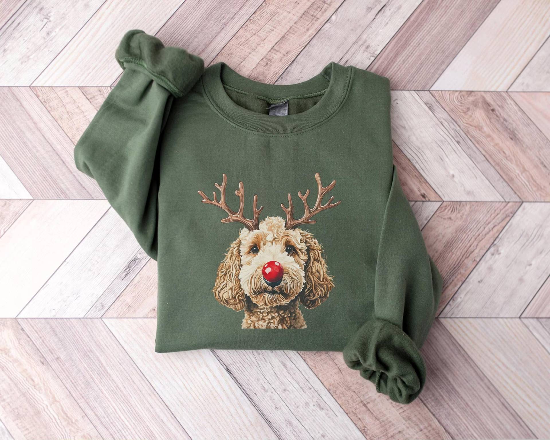 Golden Doodle Weihnachten Sweatshirt, Hundepullover, Goldendoodle Shirt, Liebhaber Geschenk, Hundemama Geschenk von PrintBoutique4U