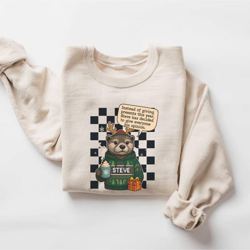 Lustiges Otter Weihnachten Sweatshirt, Steve Urlaub Hoodie, Süßes Tier Pullover, Gemütliches Weihnachtshemd, Hässliches Pullover Geschenk Lustiges Otter Weihnachten Sweatshirt, Steve Urlaub Hoodie, Süßes Tier Pullover, Gemütliches Weihnachtshemd, Hässliches Pullover Geschenk von PrintBoutique4U