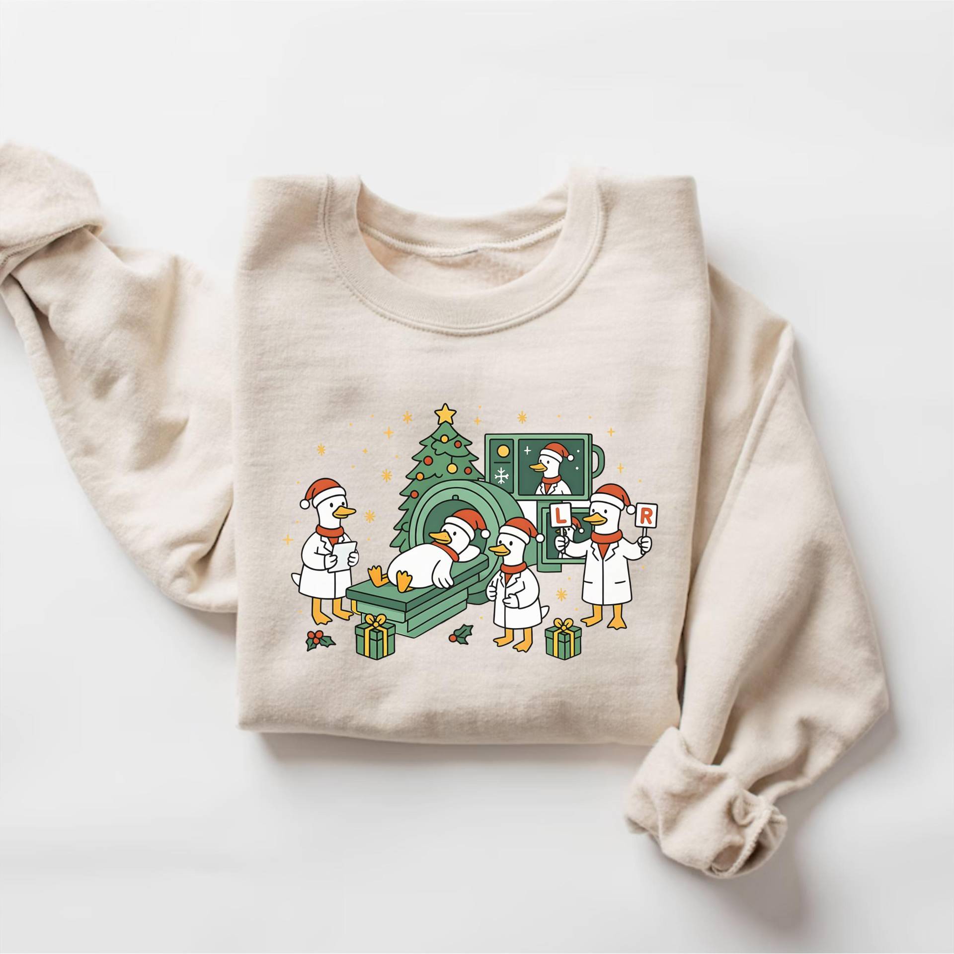 Radiologie Weihnachten Krankenschwester Sweatshirt, Lustige Gans Geschenk Für Strahlentechniker, Hoodie, Weihnachtsgeschenk von PrintBoutique4U