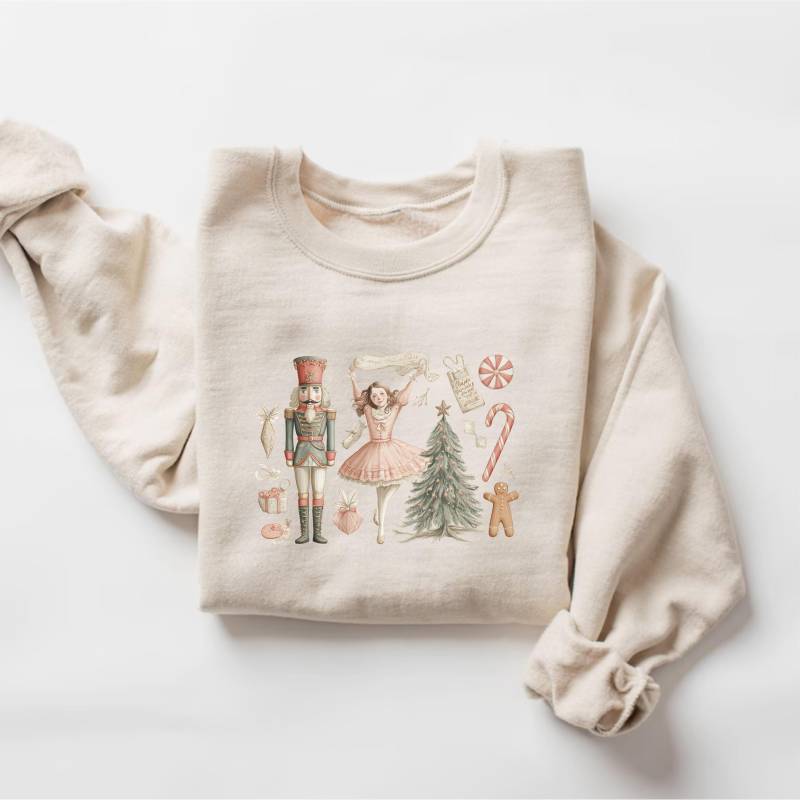 Rosa Weihnachten Sweatshirt, Nussknacker Geschenk Hoodie, Zuckerfee, Girly Weihnachtsshirt, Süßes Weihnachtsgeschenk, Weihnachten, Ballerina Rosa Weihnachten Sweatshirt, Nussknacker Geschenk Hoodie, Zuckerfee, Girly Weihnachtsshirt, Süßes Weihnachtsgeschenk, Weihnachten, Ballerina von PrintBoutique4U