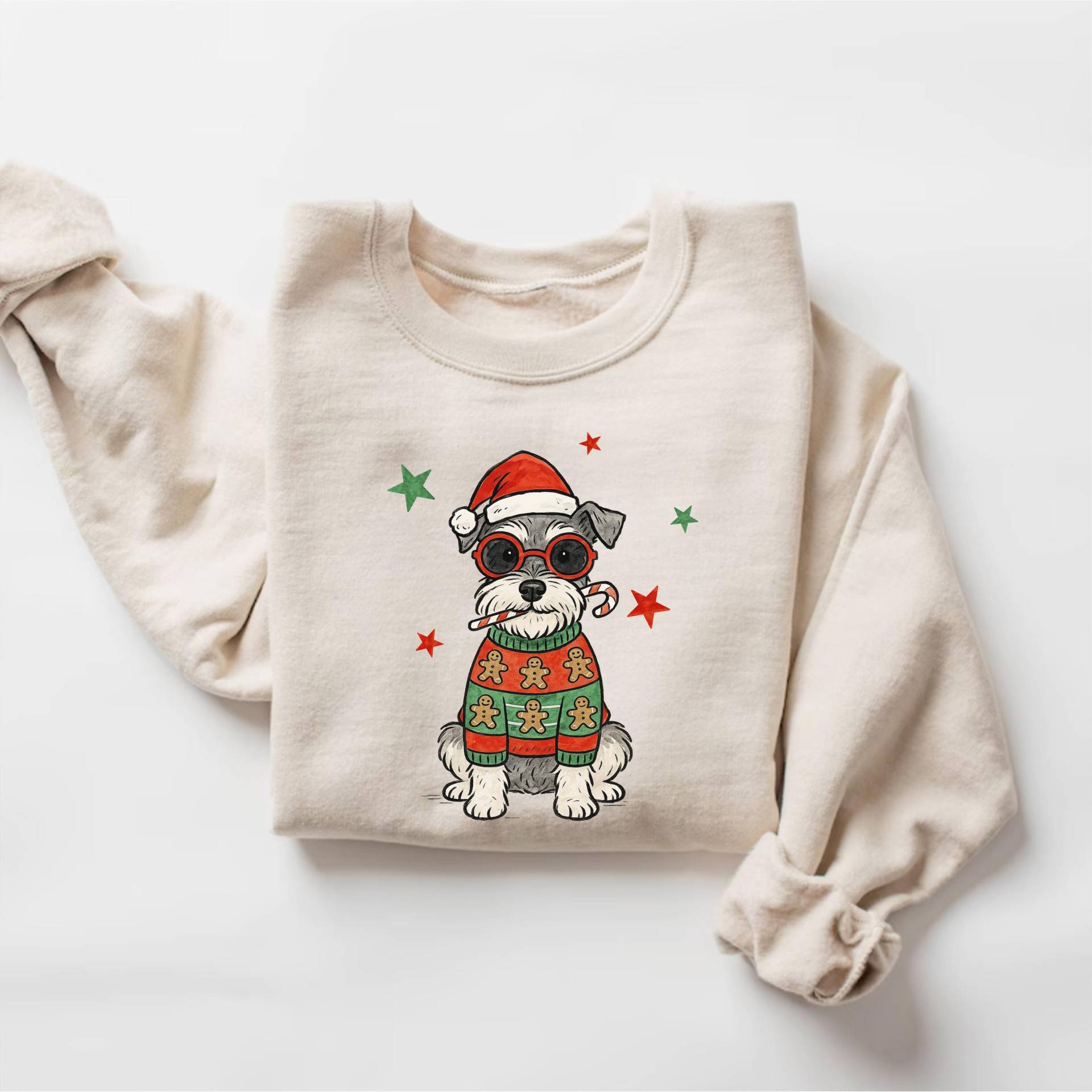 Schnauzer Weihnachten Sweatshirt, Shirt, Mama Geschenk, Besitzer Hund Urlaub Pullover, Liebhaber Geschenk von PrintBoutique4U