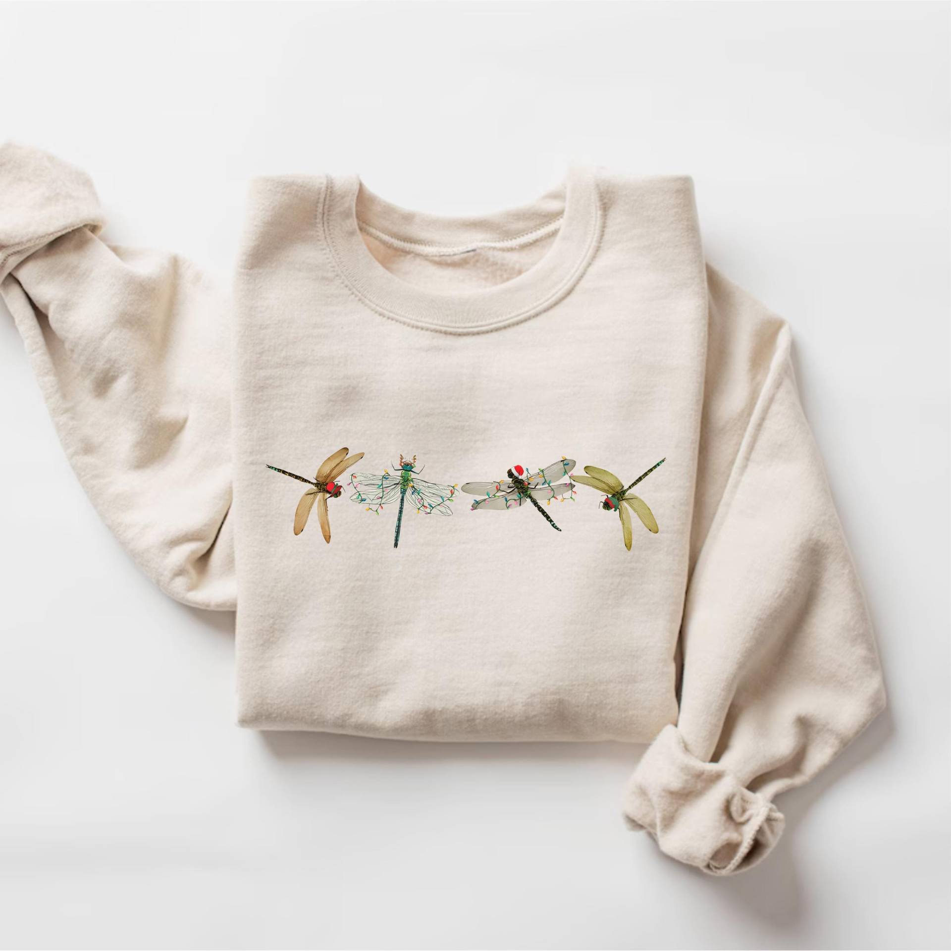 Weihnachten Libelle Sweatshirt, Pullover, Insekt Weihnachten, Retro Liebhaber Geschenk von PrintBoutique4U