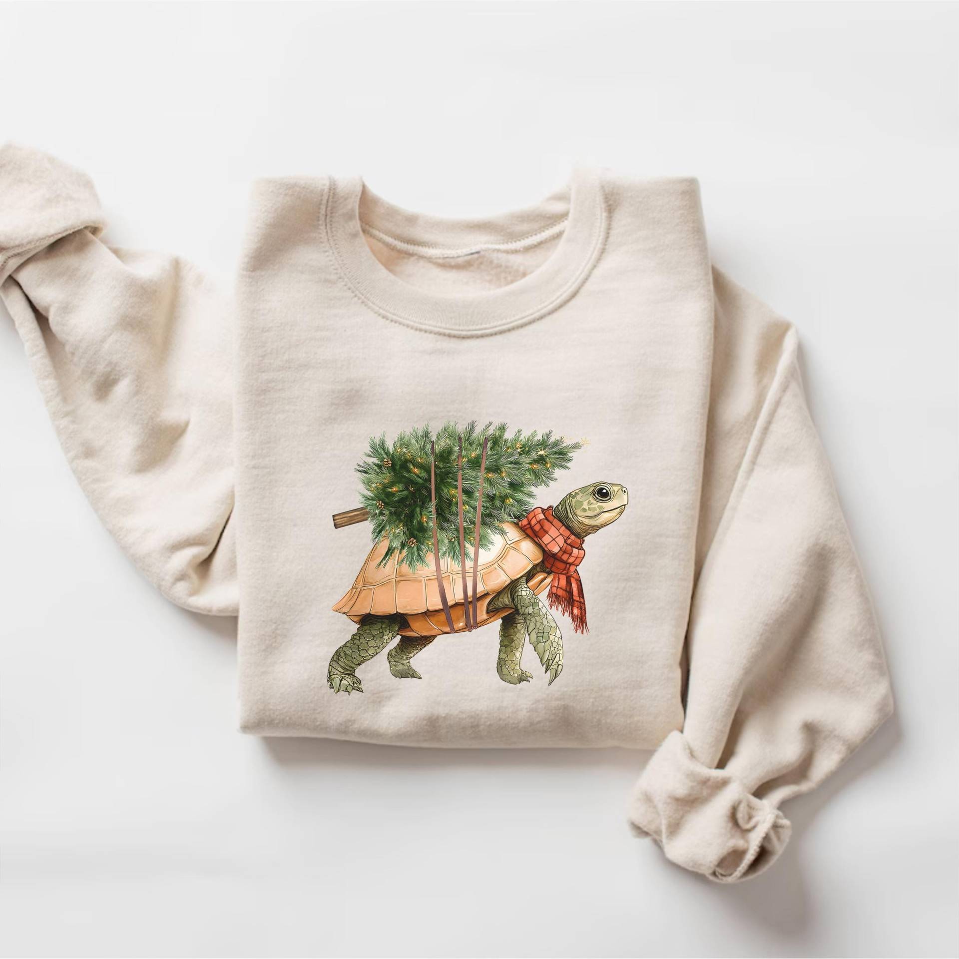 Weihnachten Schildkröte Sweatshirt, Süße Urlaub Shirt, Lustige Ozean Tier Hoodie, Marine Liebhaber Weihnachtsgeschenk von PrintBoutique4U