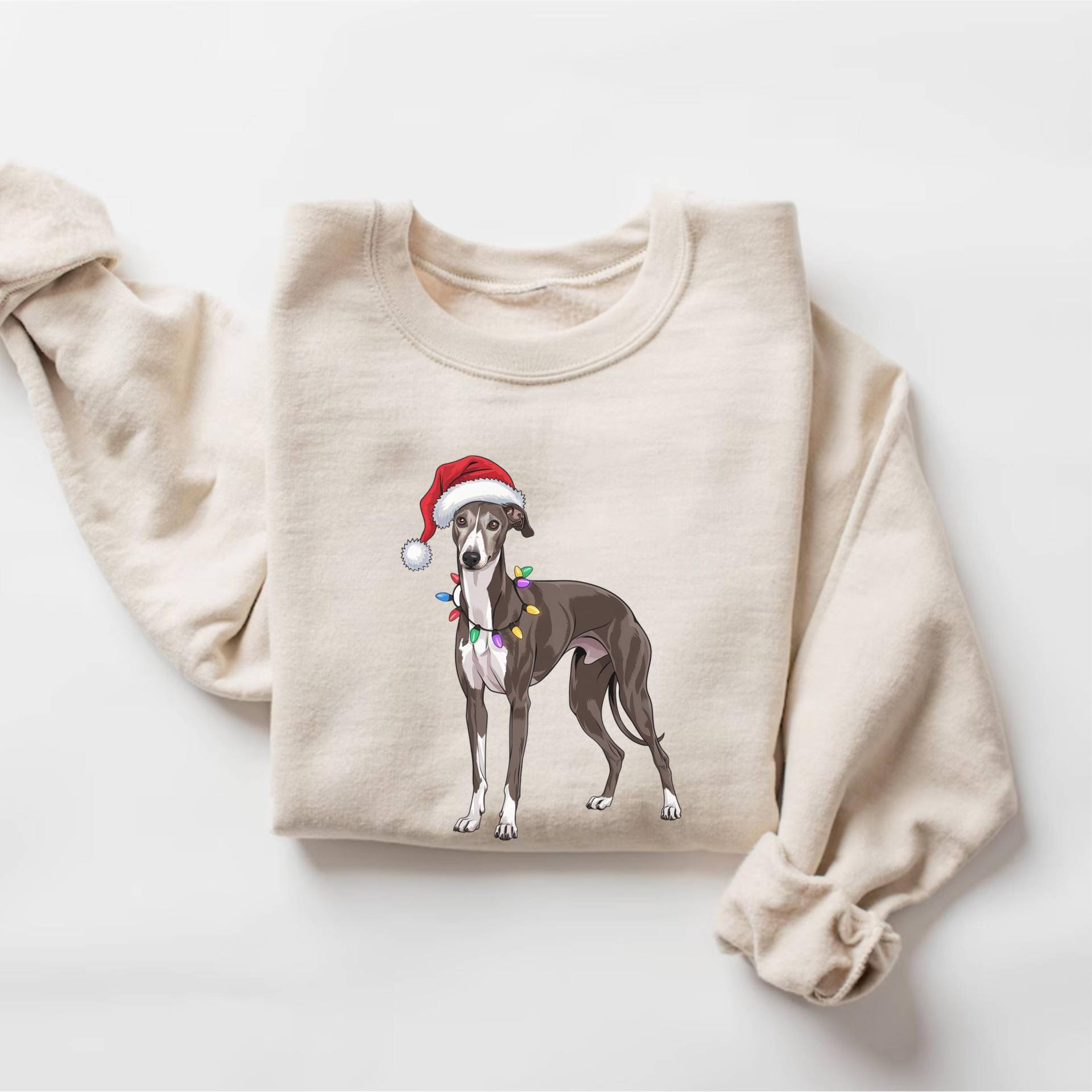 Windhund Weihnachten Sweatshirt, Pullover, Mutter Geschenk, Geschenk Für Liebhaber, Besitzer Shirt, Weihnachtshundeliebhaber von PrintBoutique4U