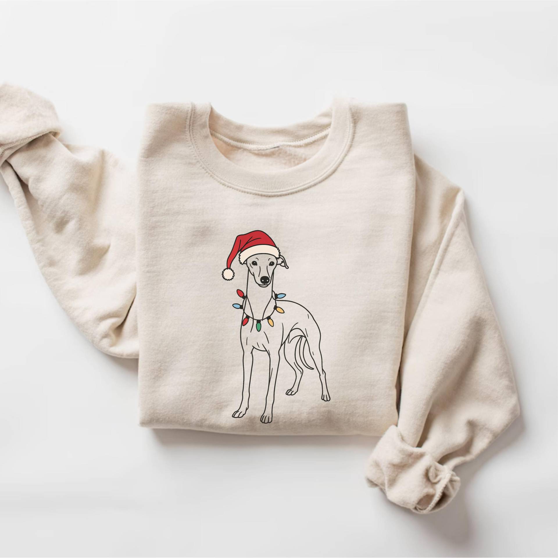 Windhund Weihnachten Sweatshirt, Pullover, Mutter Geschenk, Geschenk Für Liebhaber, Besitzer Shirt, Weihnachtshundeliebhaber von PrintBoutique4U